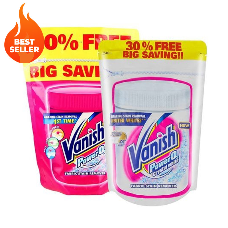 Fabric Stain Remover Power O2 and Crystal White Bundle