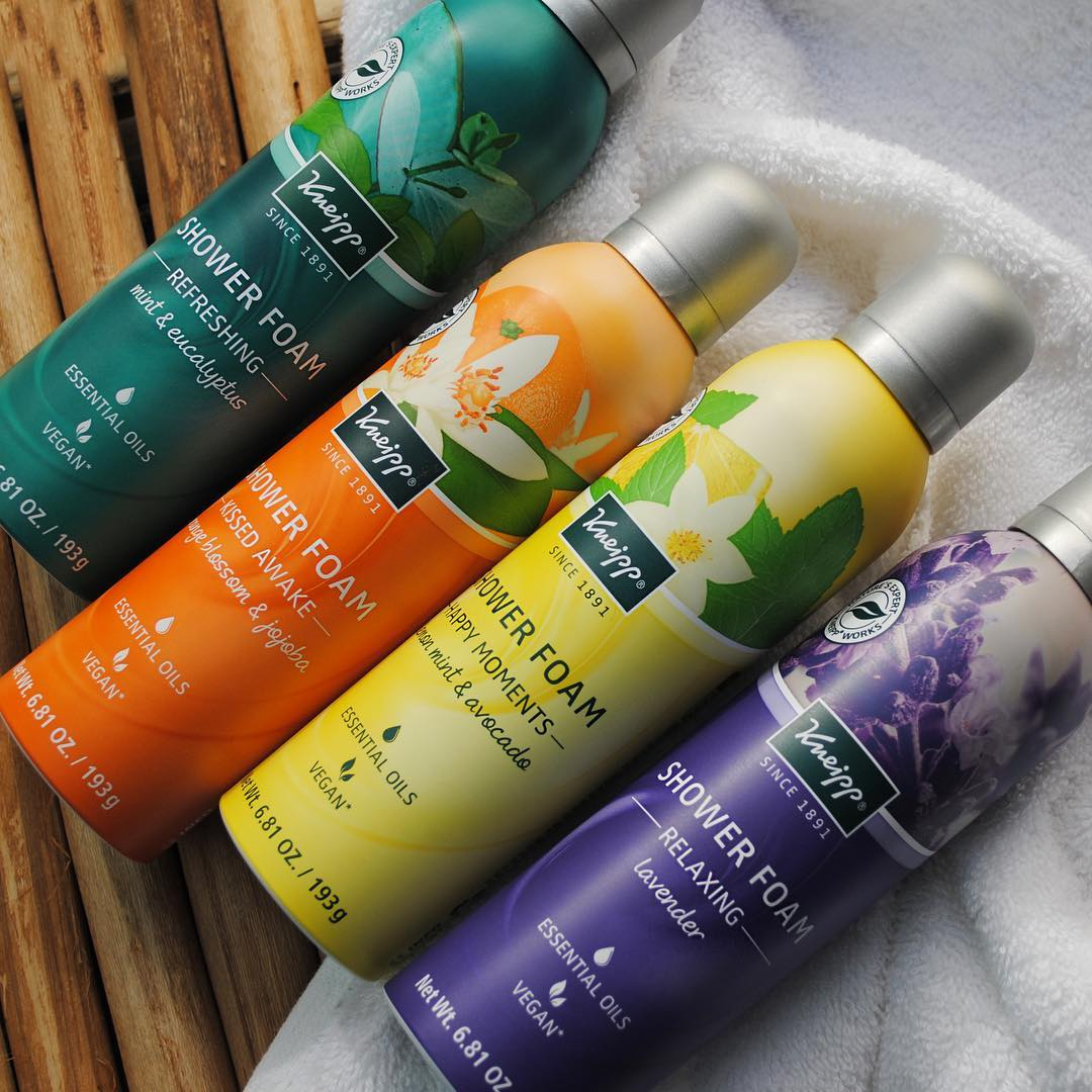 Set of 4 Vegan Shower Foams