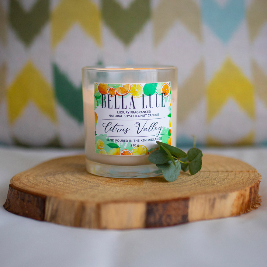 Pack of 2 x 210g Siena Luxury Fragranced Natural Soy-Coconut Candle