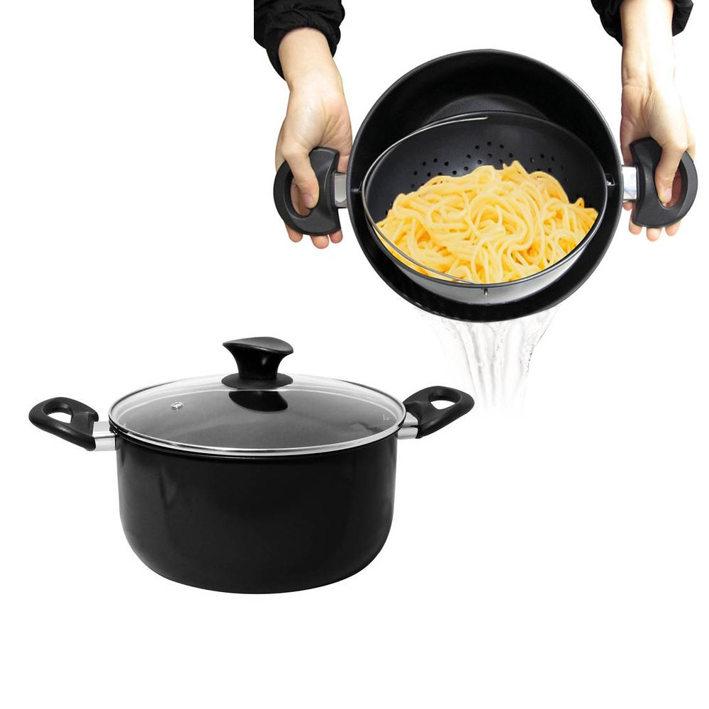 Cooking Pot™ With Built-In Strainer