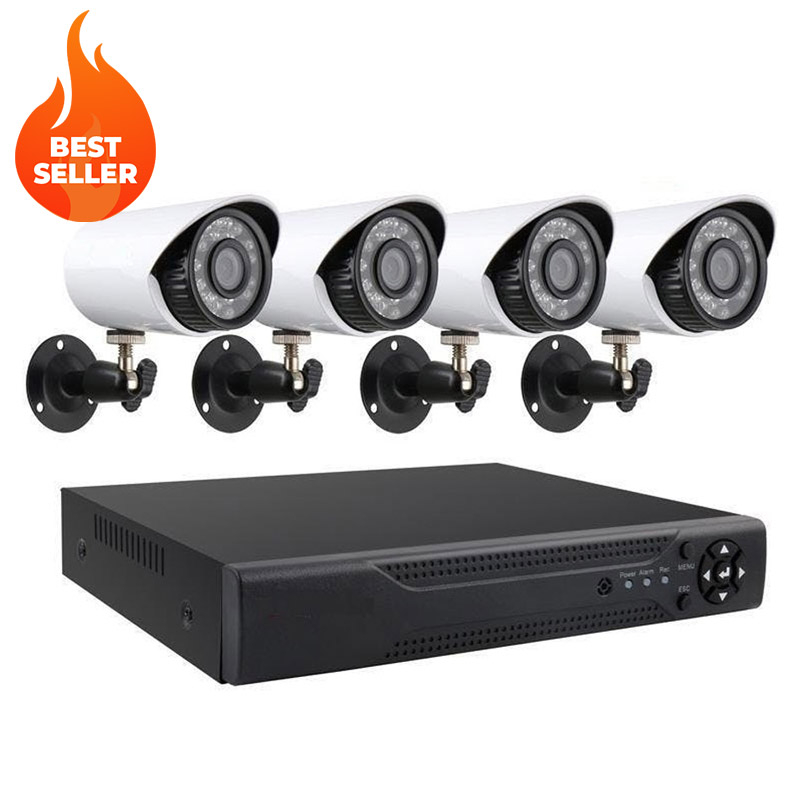 4 Channel Home Recording CCTV Security System 