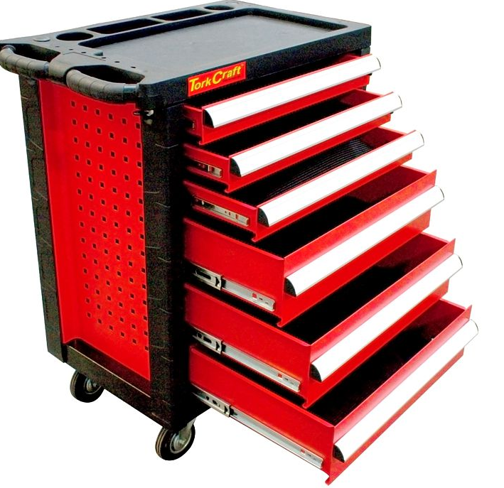 6 Drawer Roller Cabinet On Castors Empty