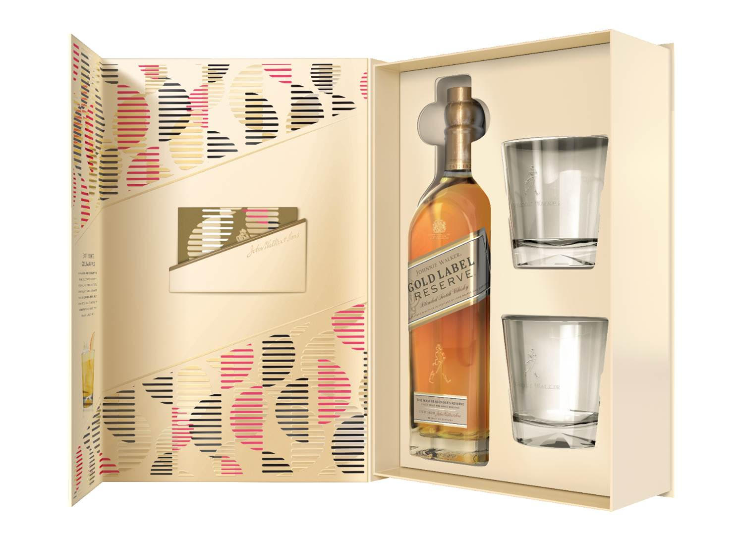 Gold Label Reserve Whisky with 2 Glasses Gift Set