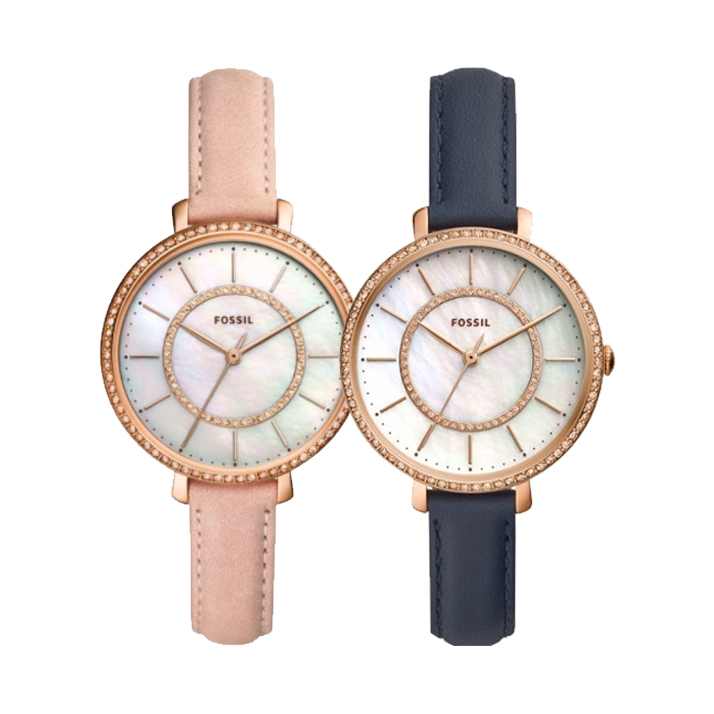 Ladies Jocelyn Three-Hand Leather Watch