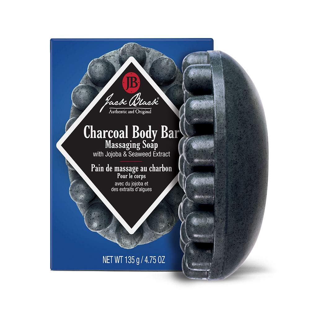 Double Play Charcoal Body Bar Massaging Soap