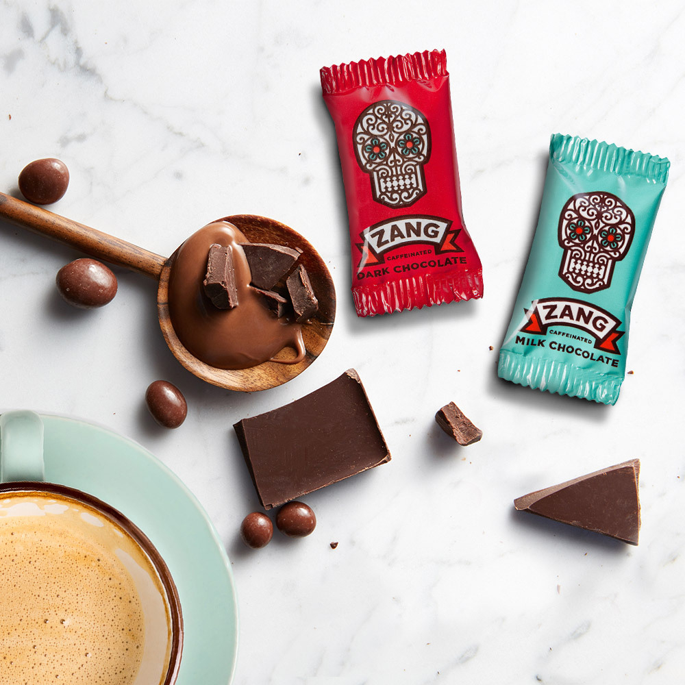 Pack of 30 Caffeine-Infused Dark/Milk Chocolate Bites (14gx30)