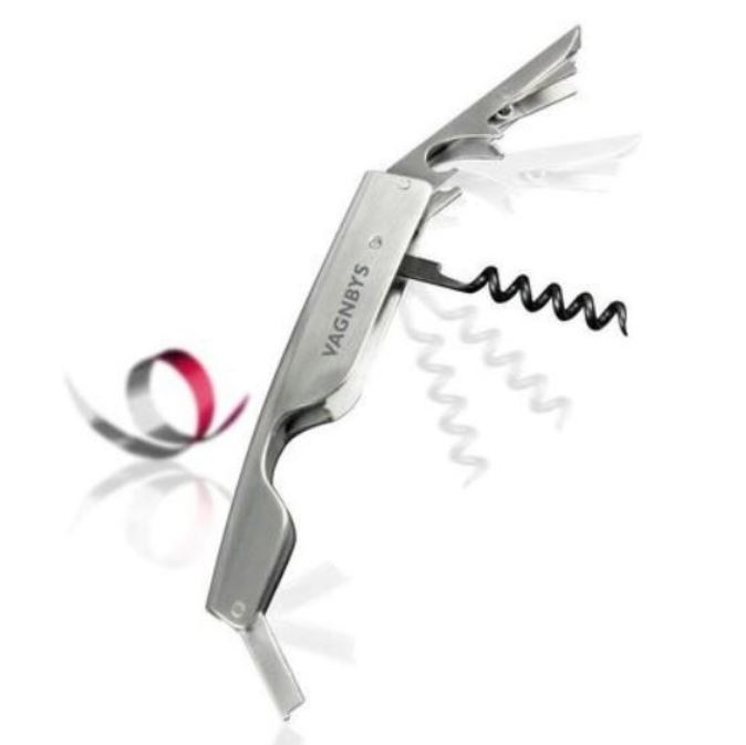Waiter Tool with Corkscrew, Bottle Opener & Foil Cutter