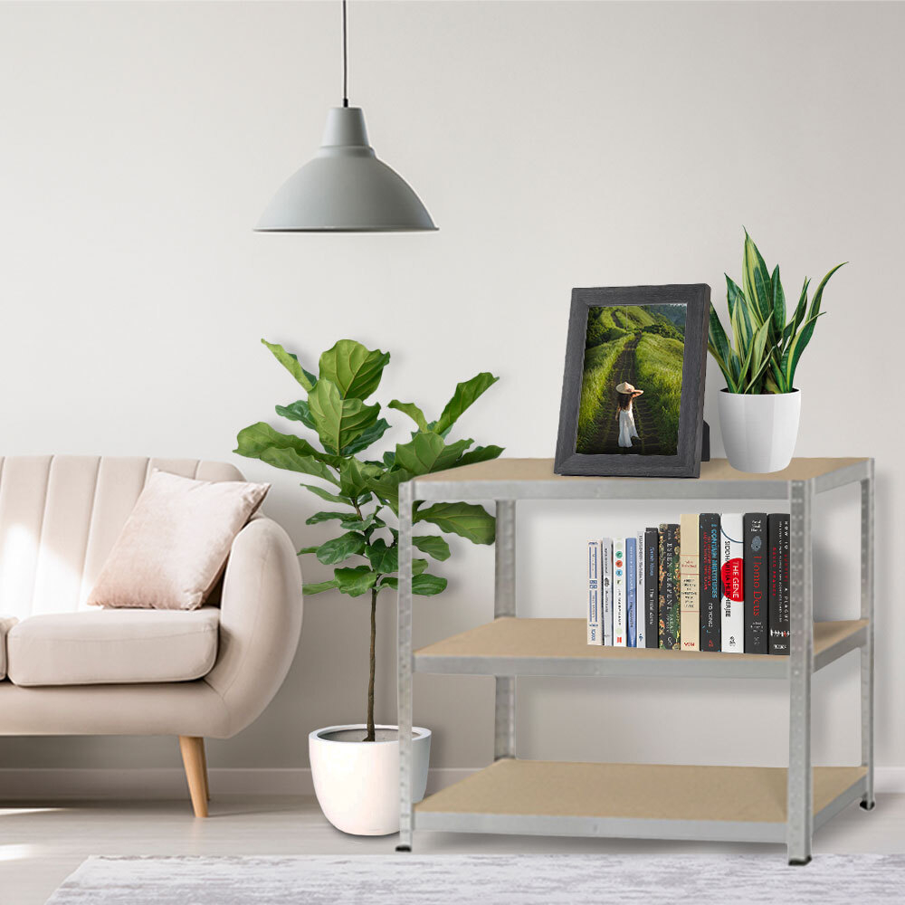 3 Tier Heavy Duty Metal Shelf Unit (Max Weight of 265kg per Shelf)