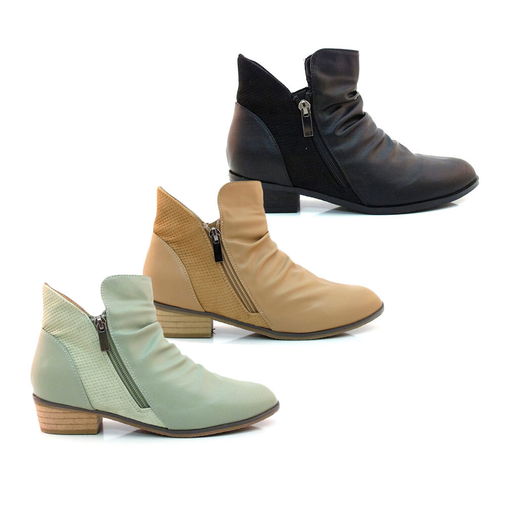 Ladies Craven Zip Up Ankle Boot