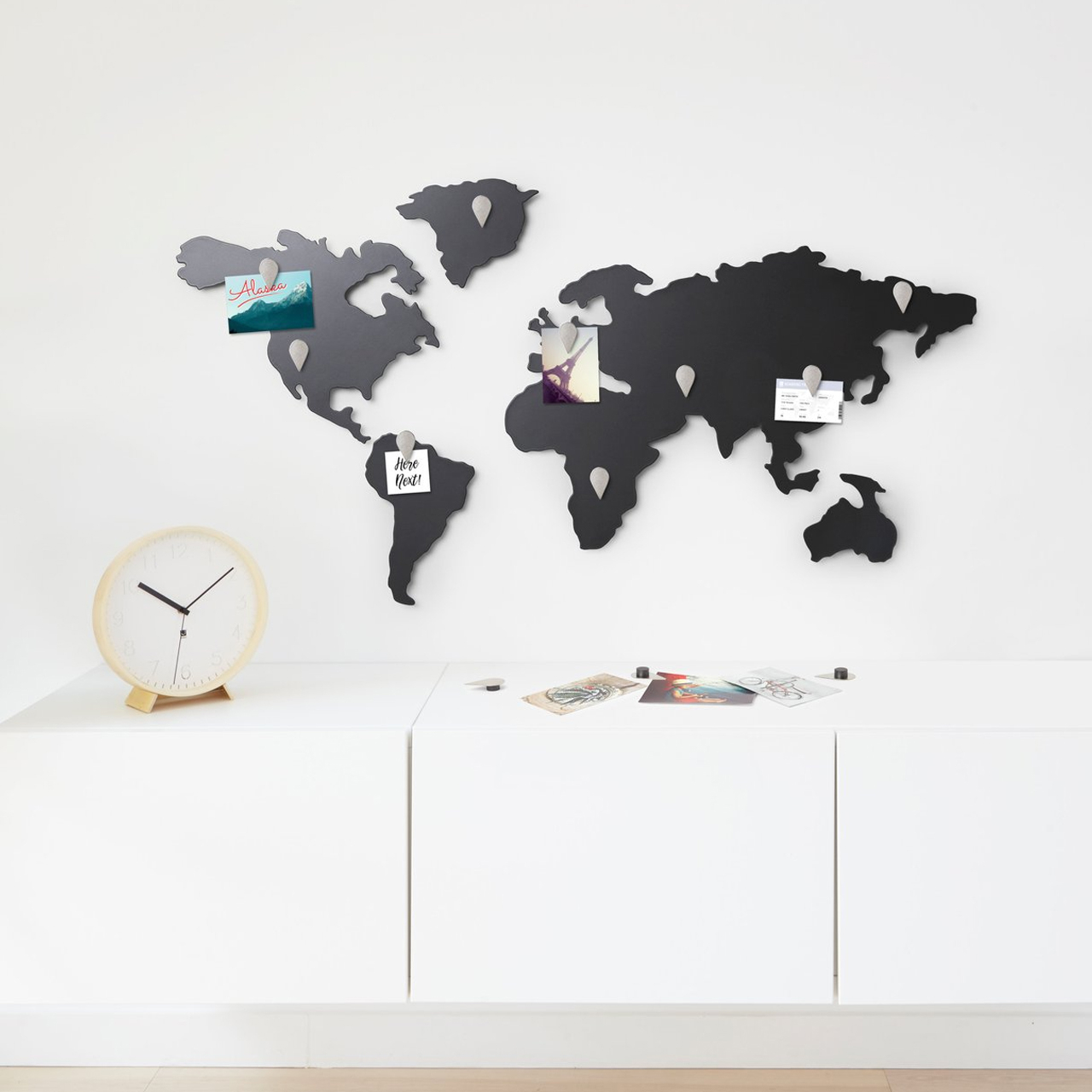 Mappit Titanium Wall Decor Map