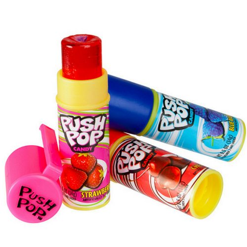 Pack of 24 Push Pop Original 4 Flavours