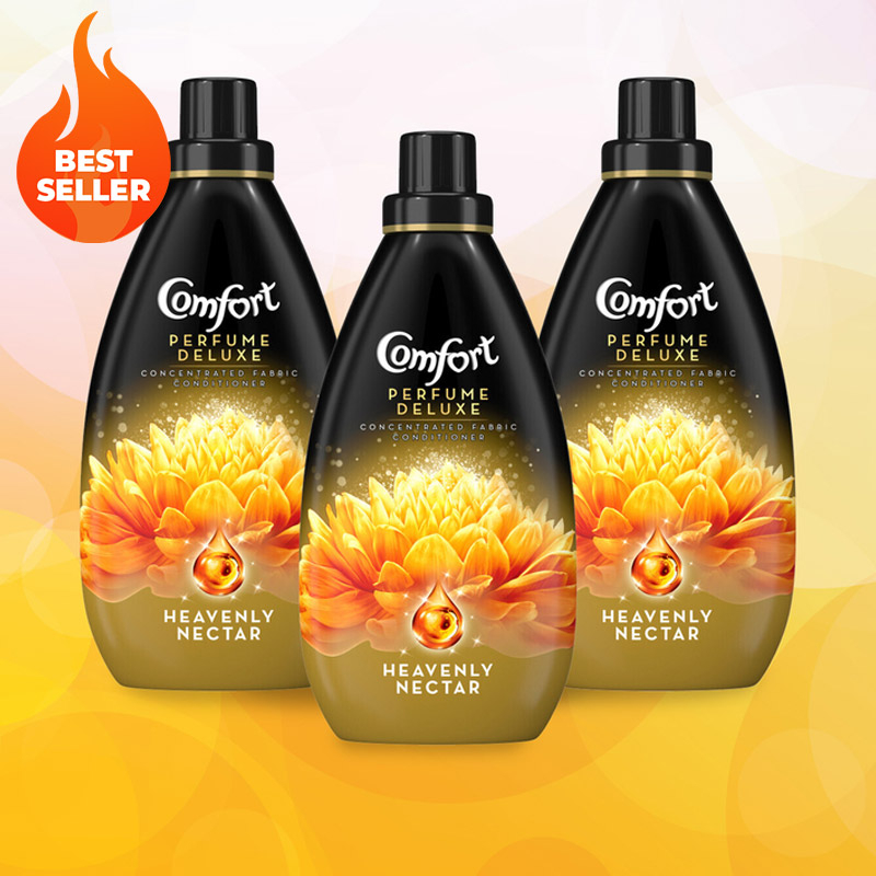 Pack of 3 800ml Perfume Deluxe Fabric Conditioner