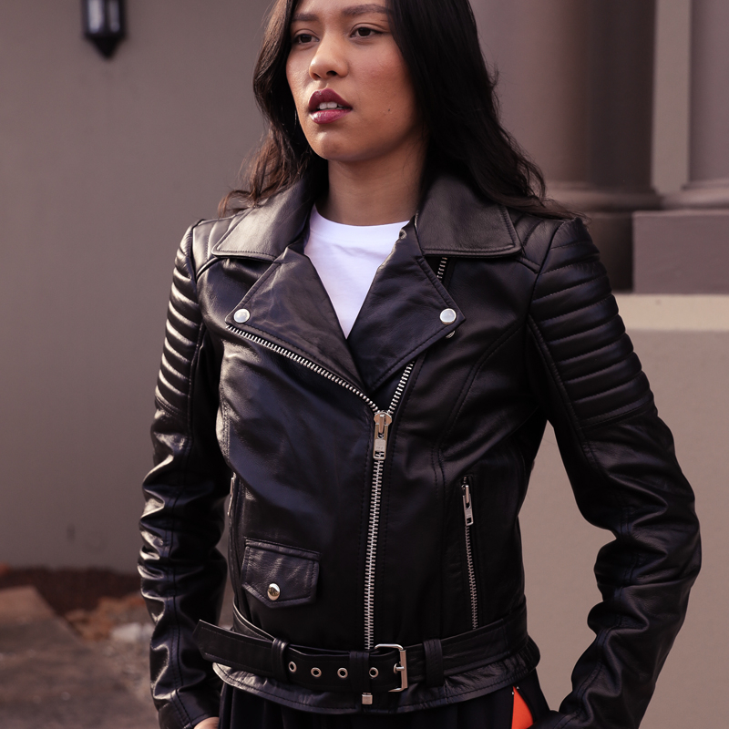 Ladies Leather Biker Jackets