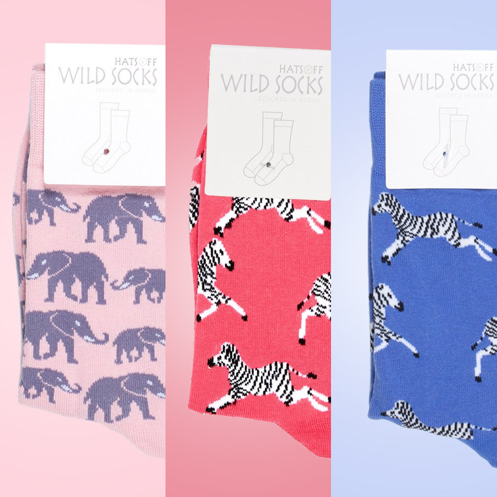 Pack of 4 Ladies Wild Socks Collection