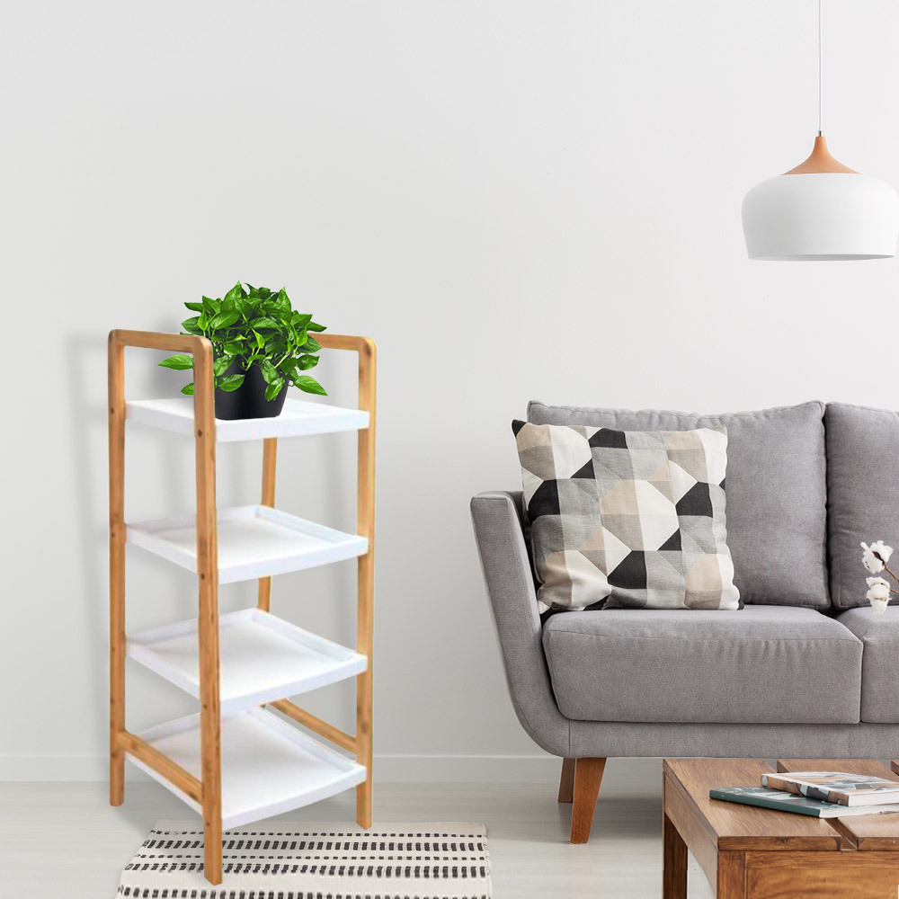 Minimalist 4 Tier Storage Standing Shelf
