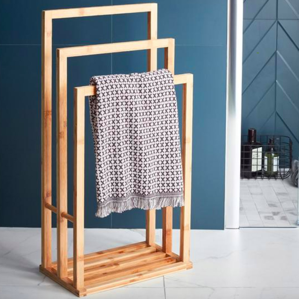 Minimalist 3 Rail Towel Stand