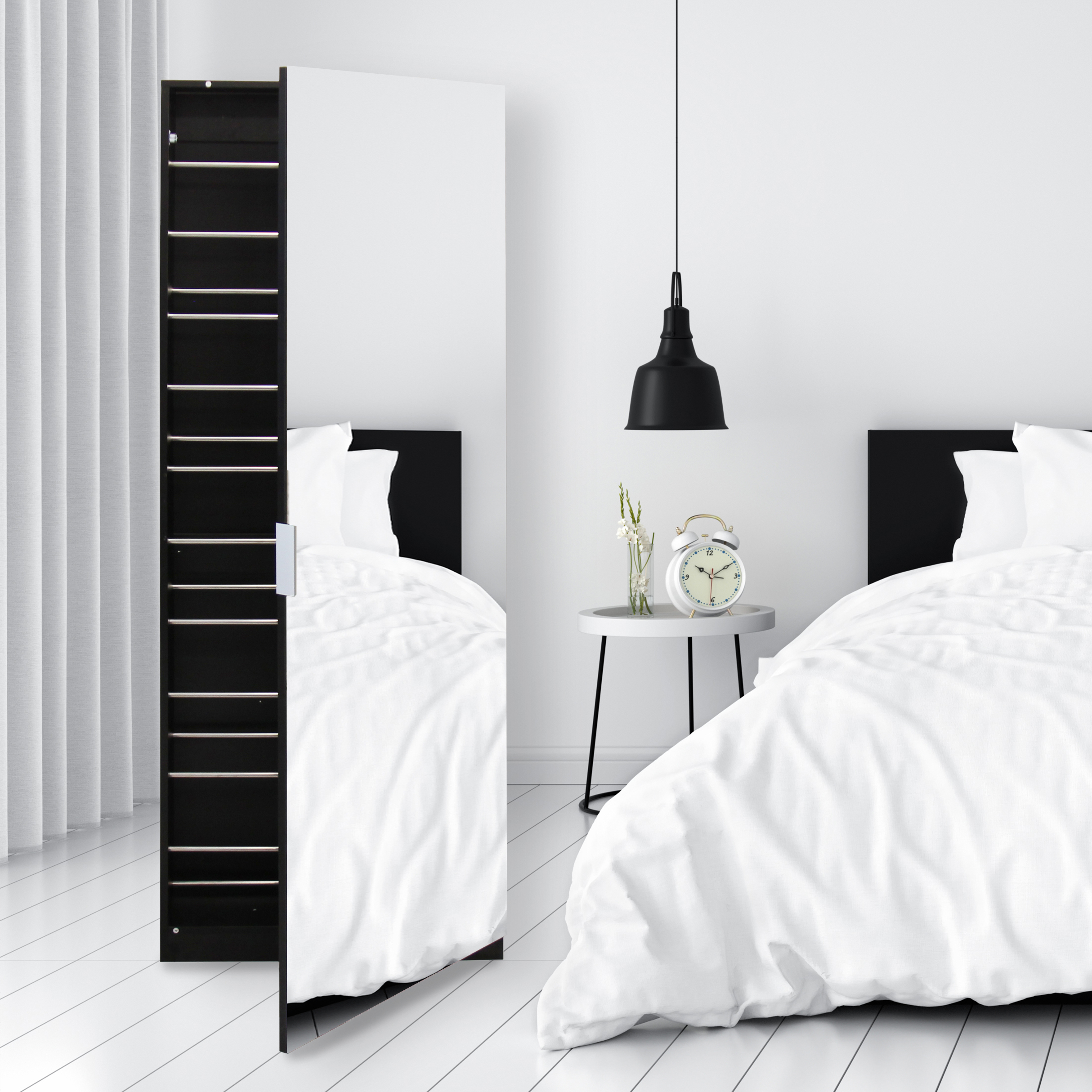 Full Length Mirror Shoe Cabinet