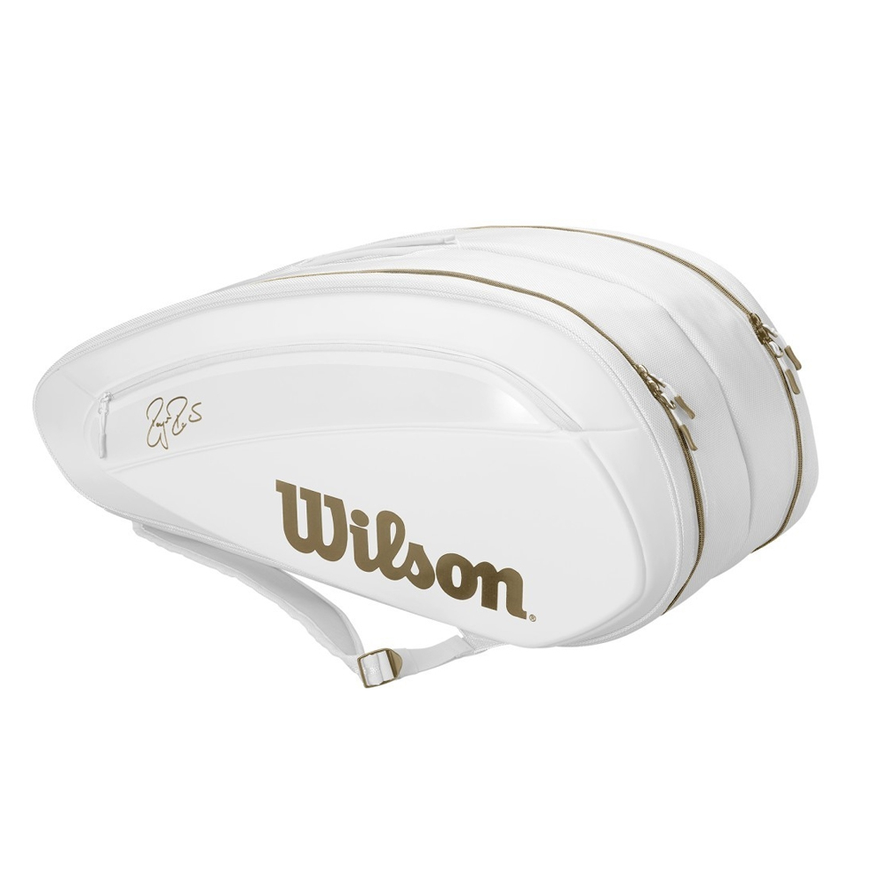 Federer White & Gold DNA 12 Pack Tennis Bag
