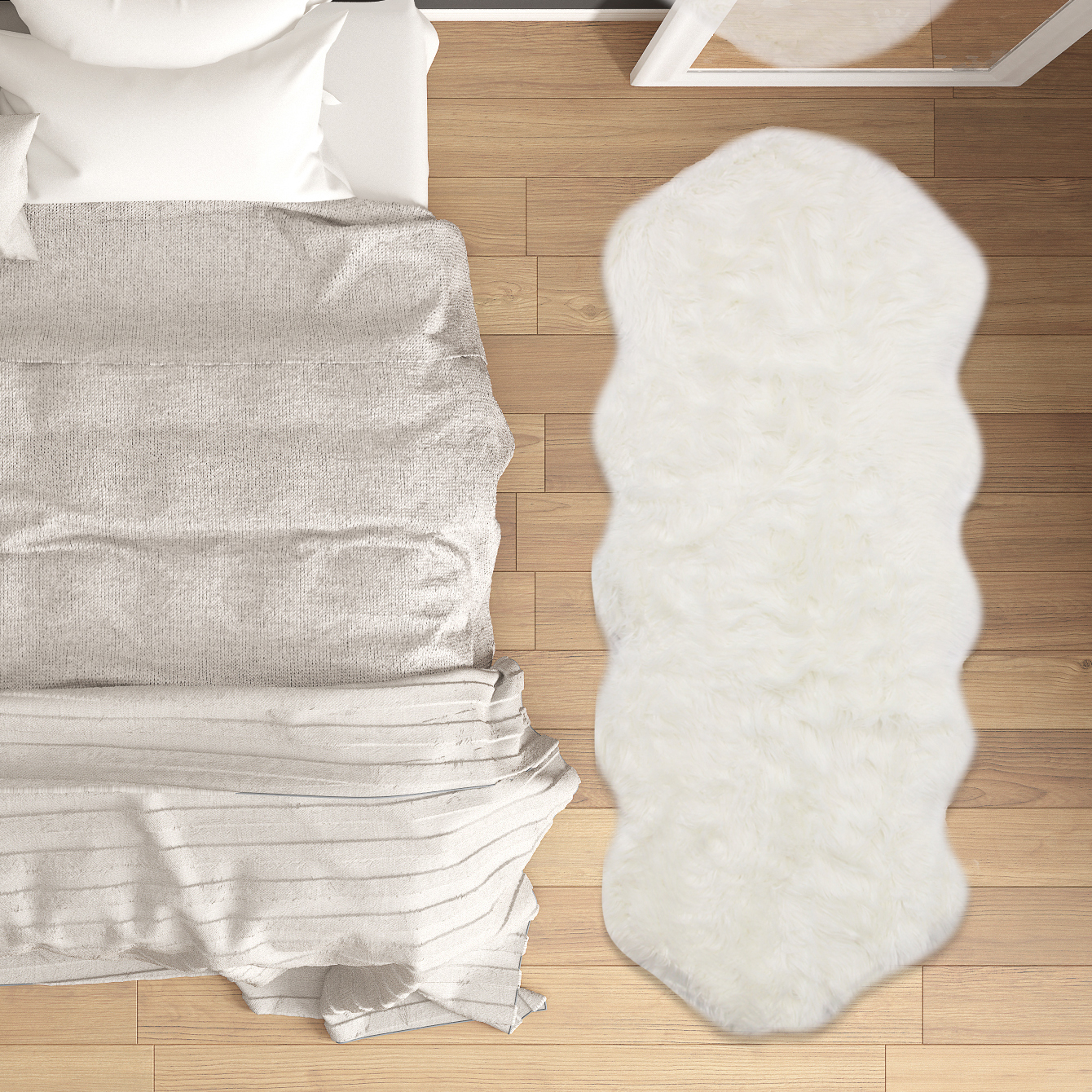 Plush Faux Fur Rug 