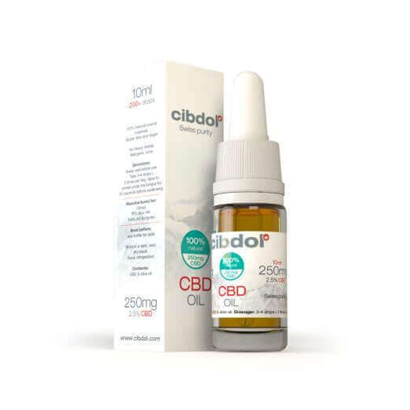 2.5% CBD in Olive Oil 10ml (230mg)