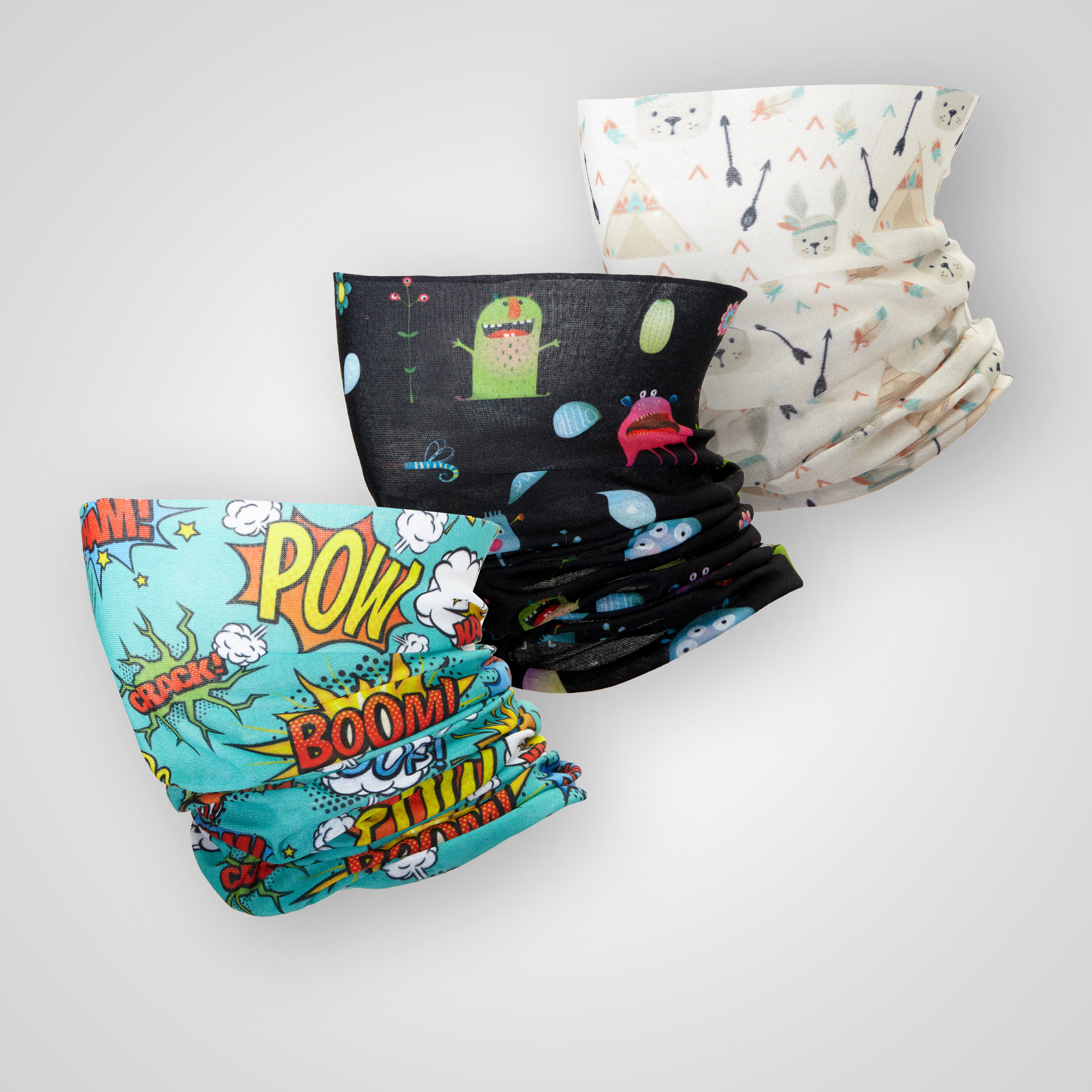 Pack of 3 Kids Reusable Multi-Functional Face Shields