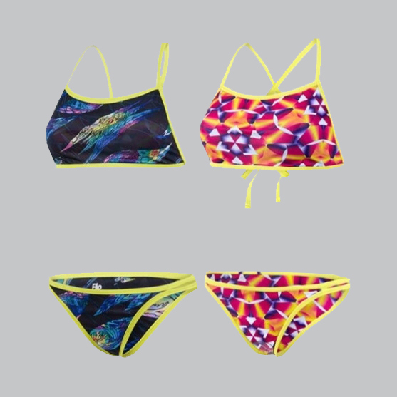 Ladies Rain Splash Flip Reverse Two Piece