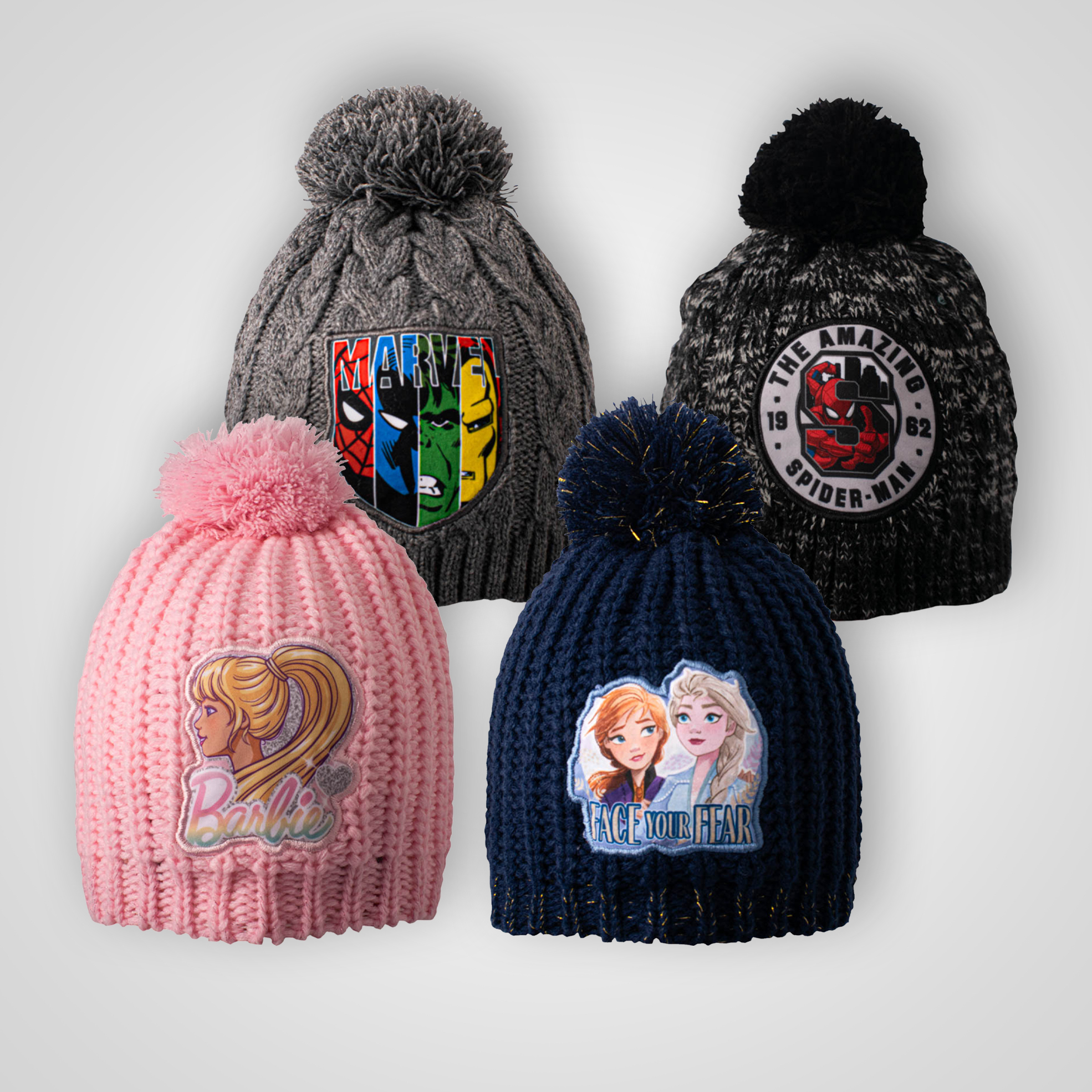 Pack of 2 Cable Knit Beanies