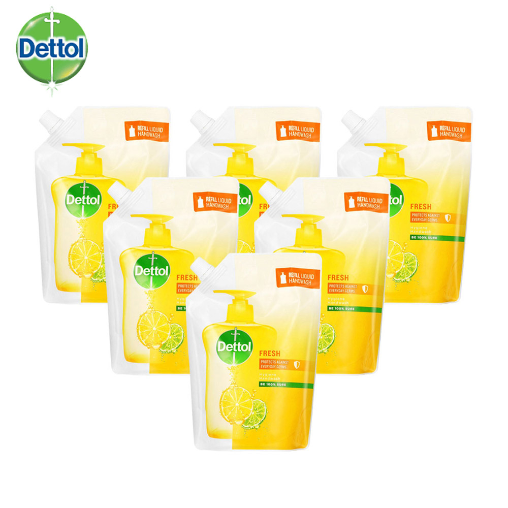 Pack of 6 500ml Hygiene Hand Wash Refills