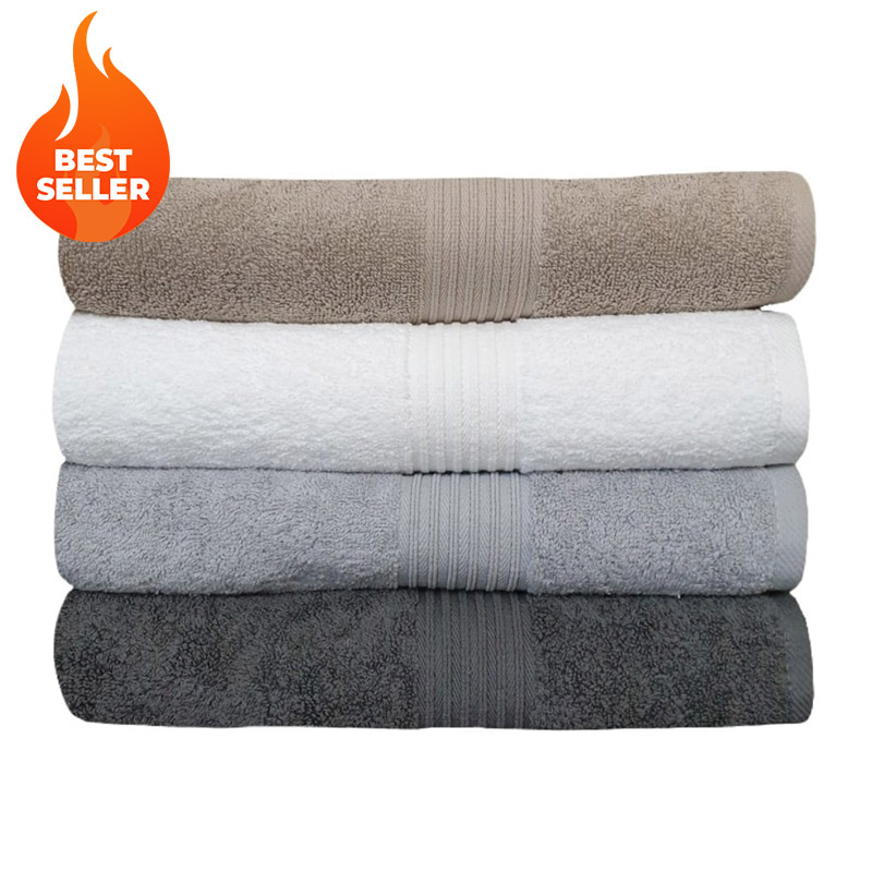Set of 2 Soft Touch 570gsm Bath Towels