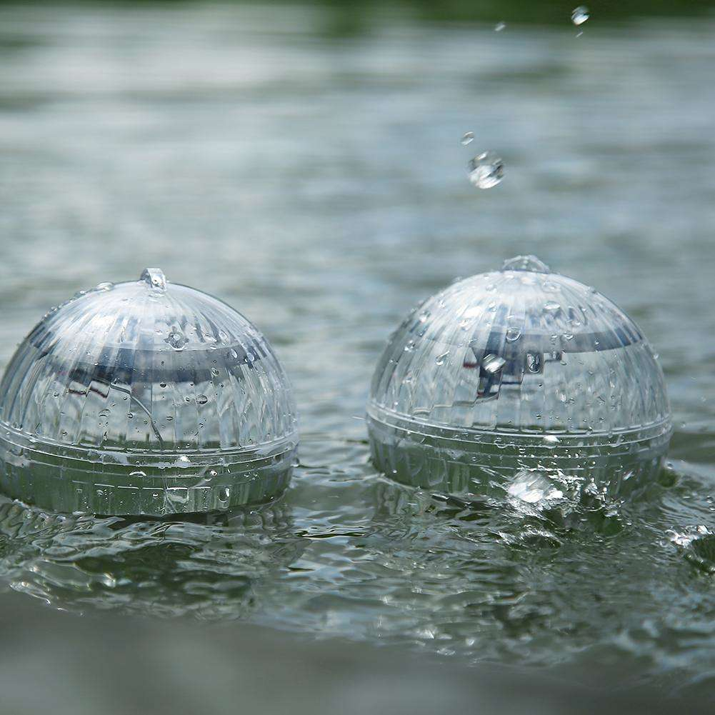 Pack of 2 Solar Powered Outdoor Floating Lights