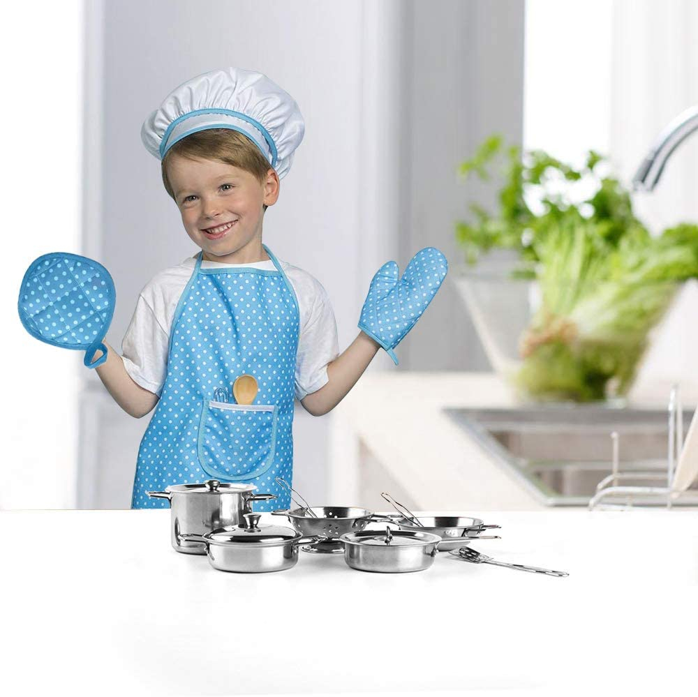 17 Piece Kids Kitchen Play Set