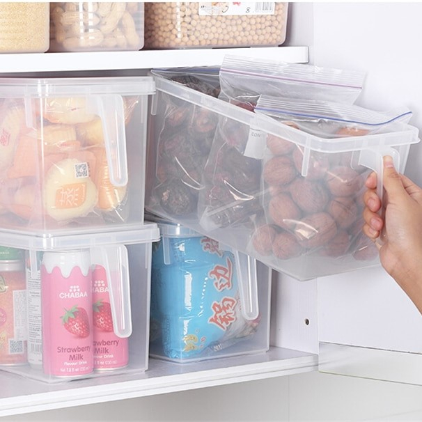 Set of 4 Transparent PP Food Storage Containers