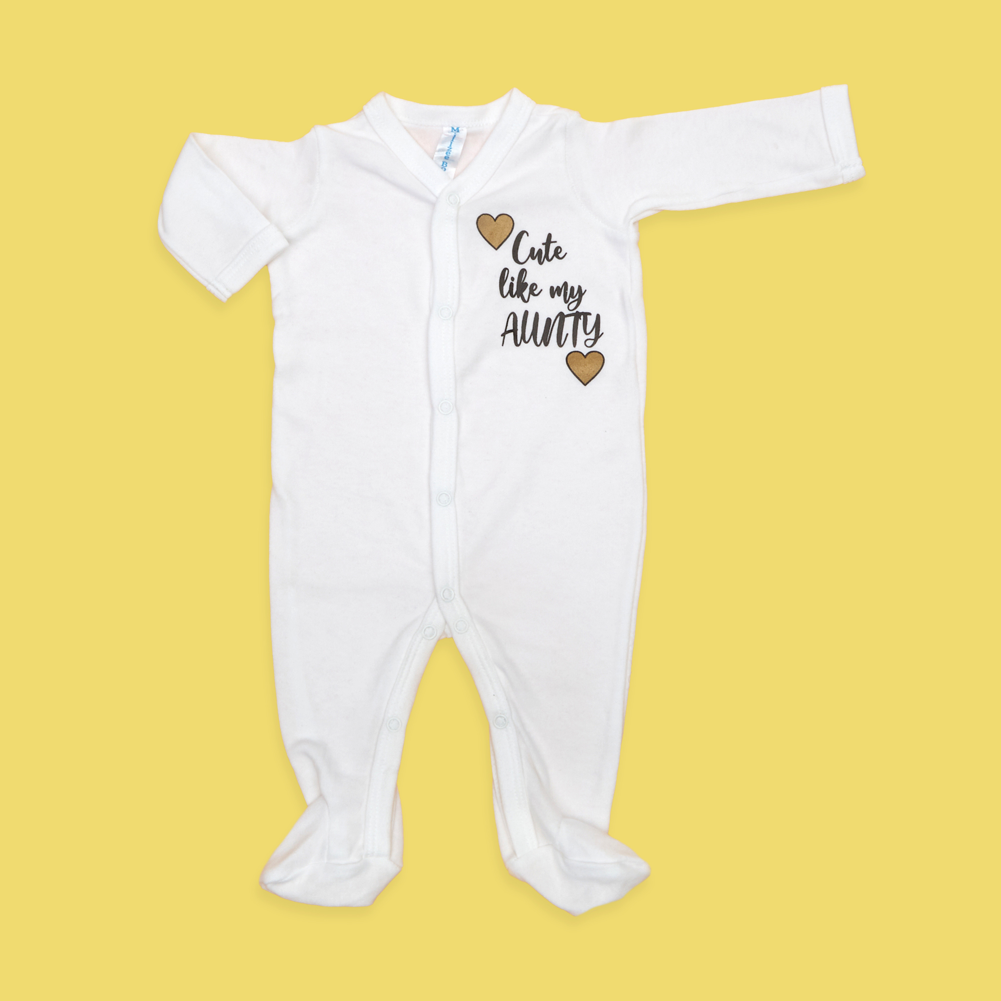 100% Cotton Cute Like my Aunty Baby Grow