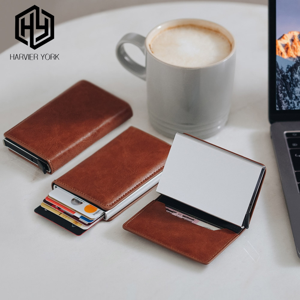 Pop-Up RFID-Blocking Card Wallet with Built-In Money Clip