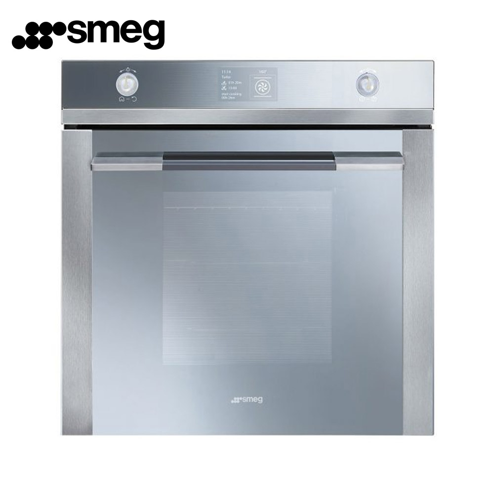 70L Stainless Steel and Silver Glass Linea Pyrolitic Electric Oven (Model: SFP130E)