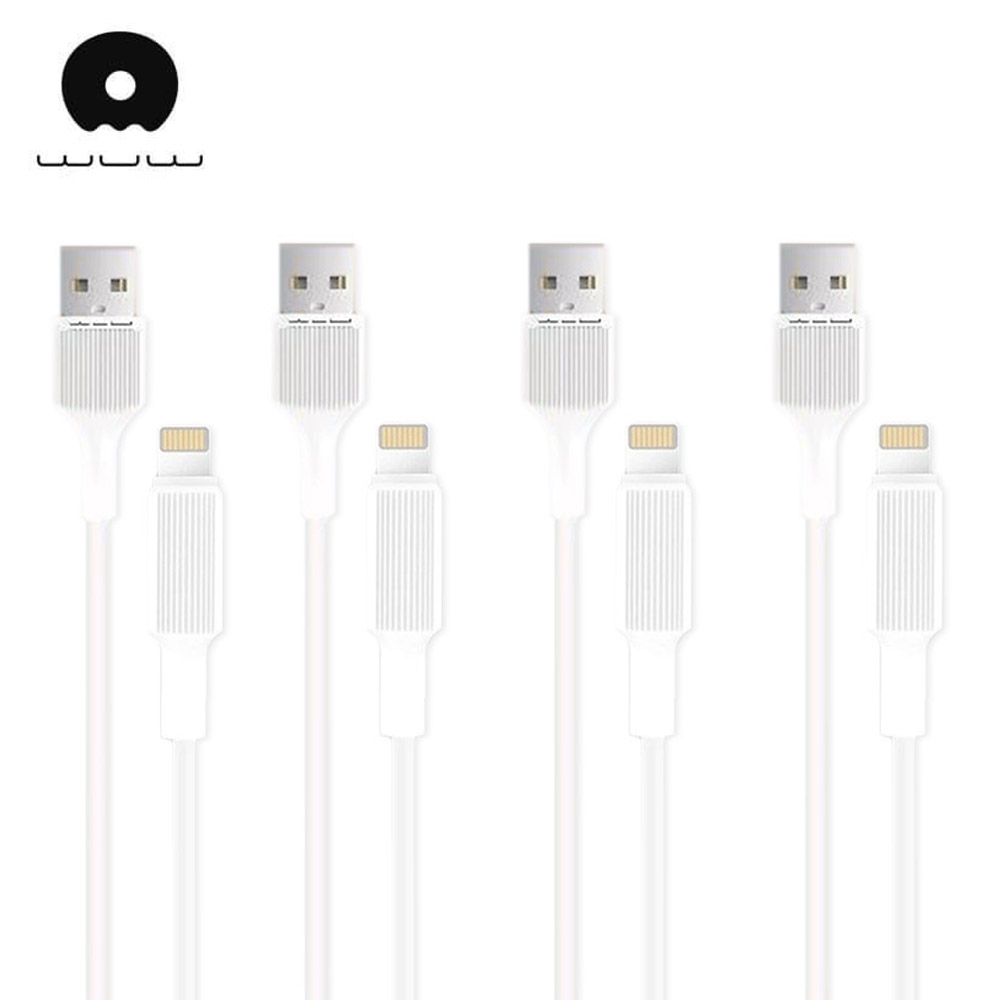 Pack of 4 2.4A Fast Charging 1m Lightning Cables