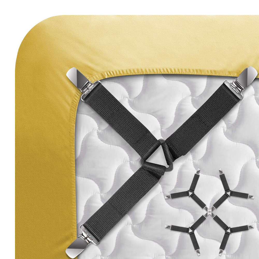 Pack of 8 Adjustable Bed Sheet Grips