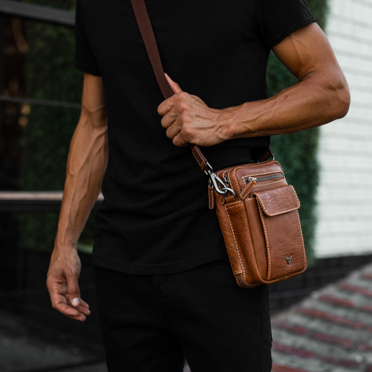 Genuine Leather Vintage Gents Bag with Full Organiser