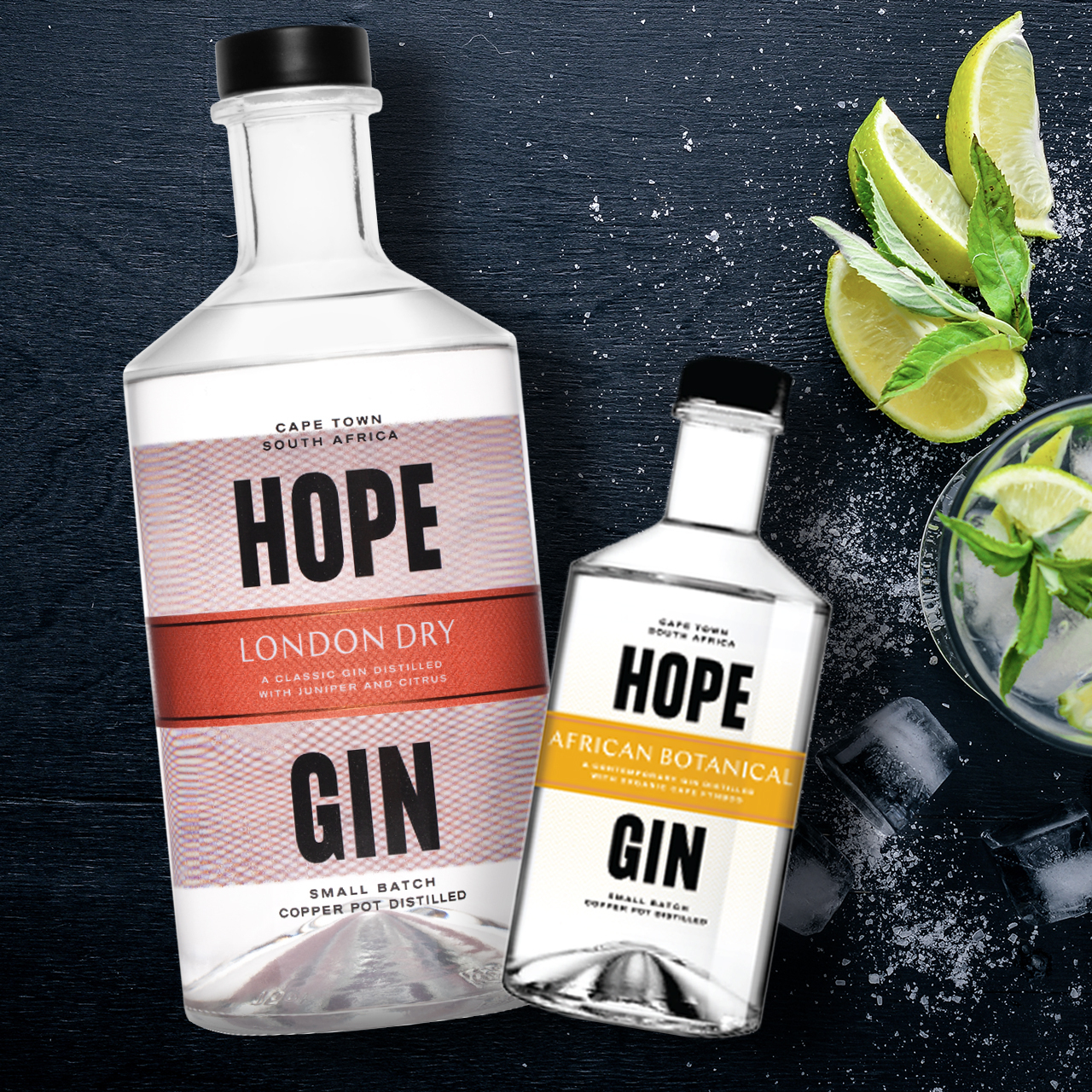 750ml London Dry + 200ml African Botanical Gin