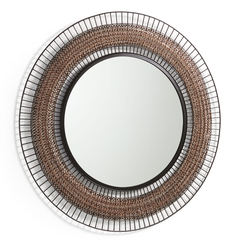 Round Mirror in Metal Frame