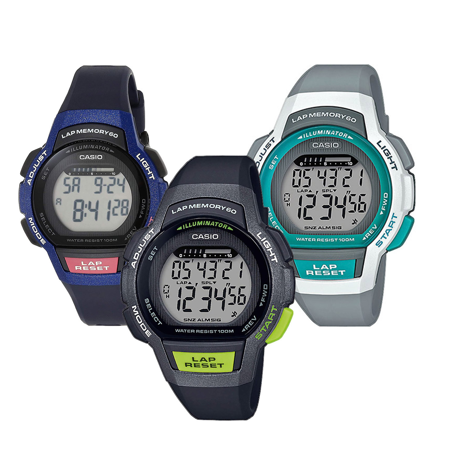 Ladies Digital Sports Watch (Model: LWS-1000H)