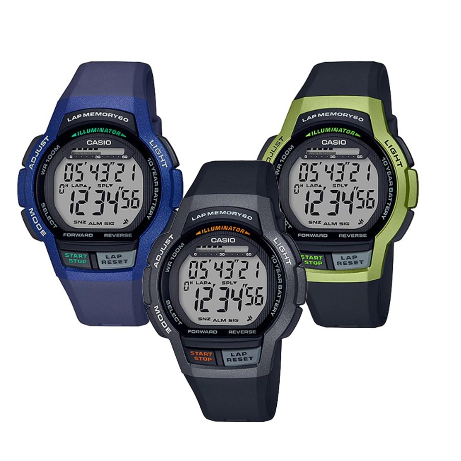 Men's Digital Sports Watch (Model: WS-1000H)