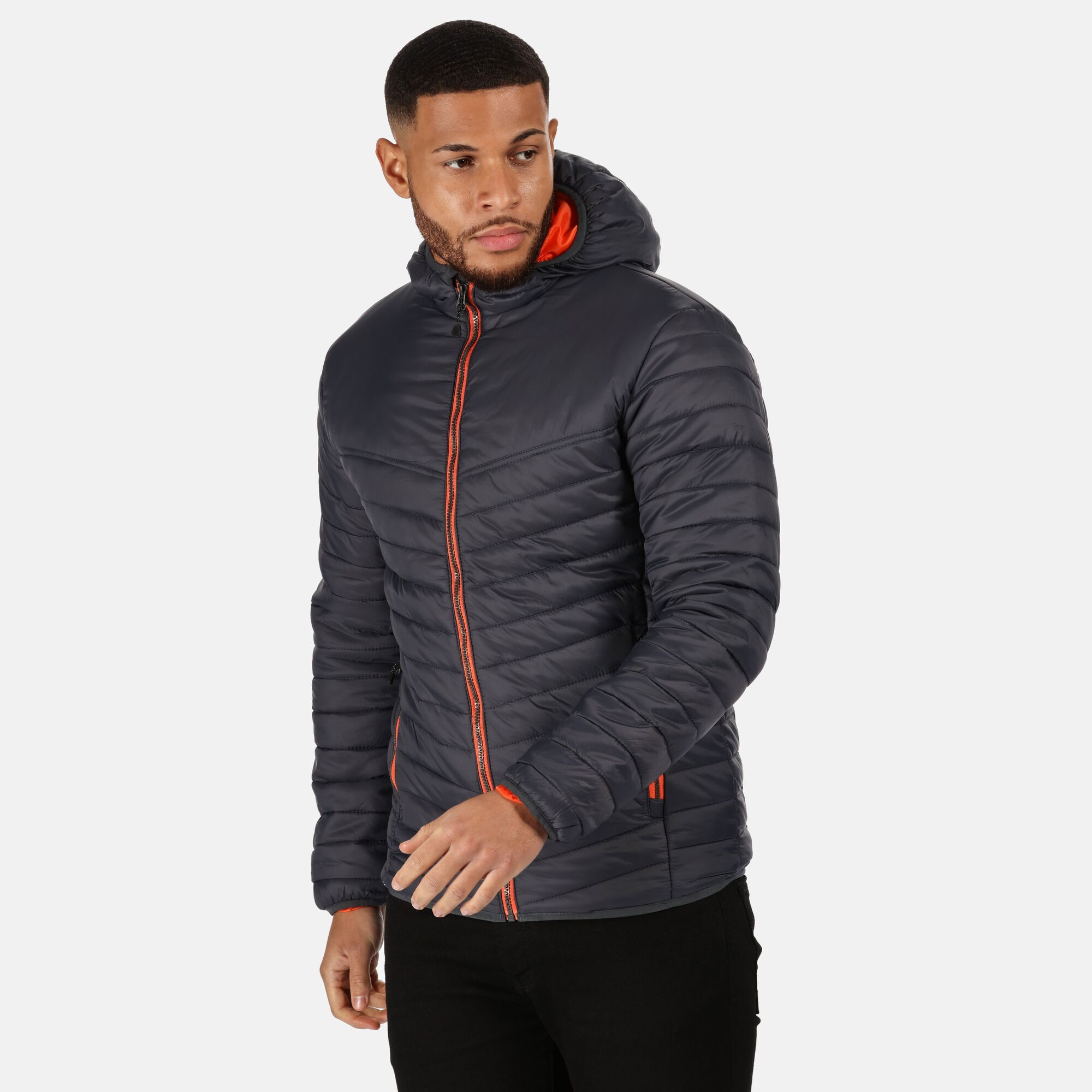 Black with Red Zip