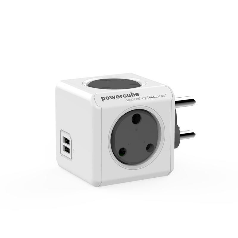 PowerCube Red Type M Sockets x 4 + 2 USB