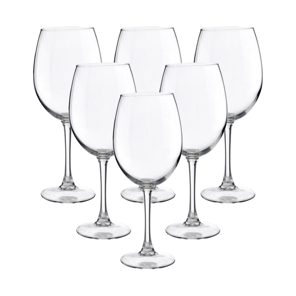 Set of 6 350ml Syrah Red/White Wine Glasses