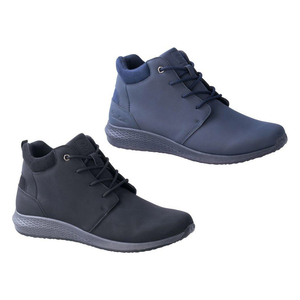 Men's PU Leather Lace up Trainers
