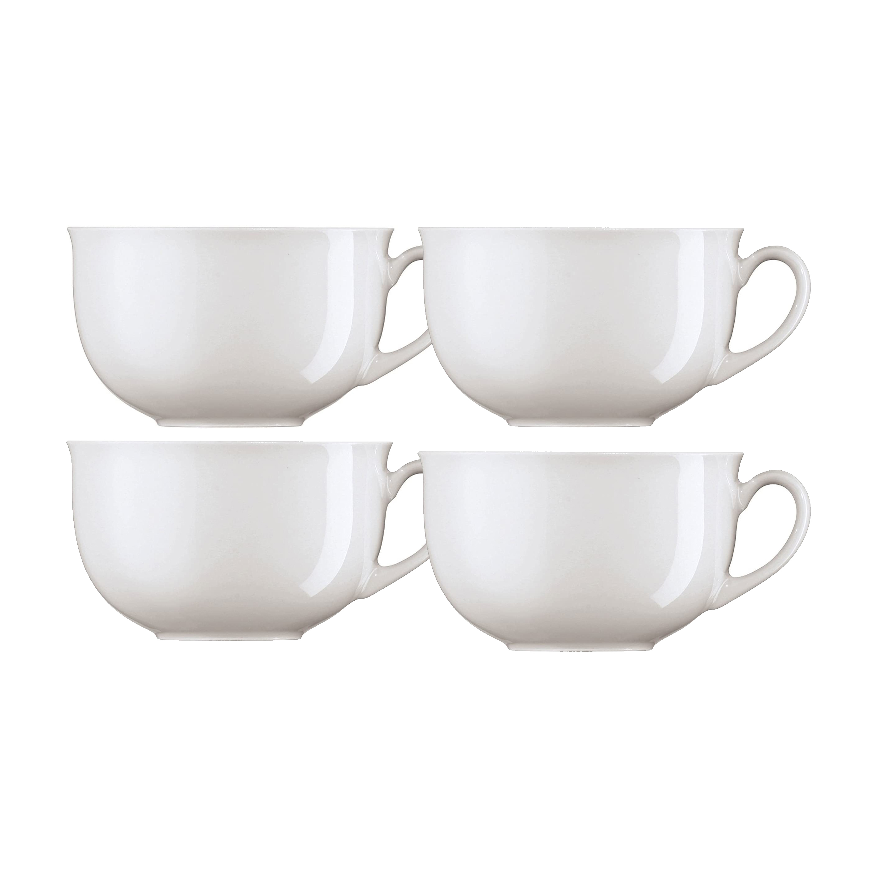 Set of 4 300ml Porcelain Tea Cups