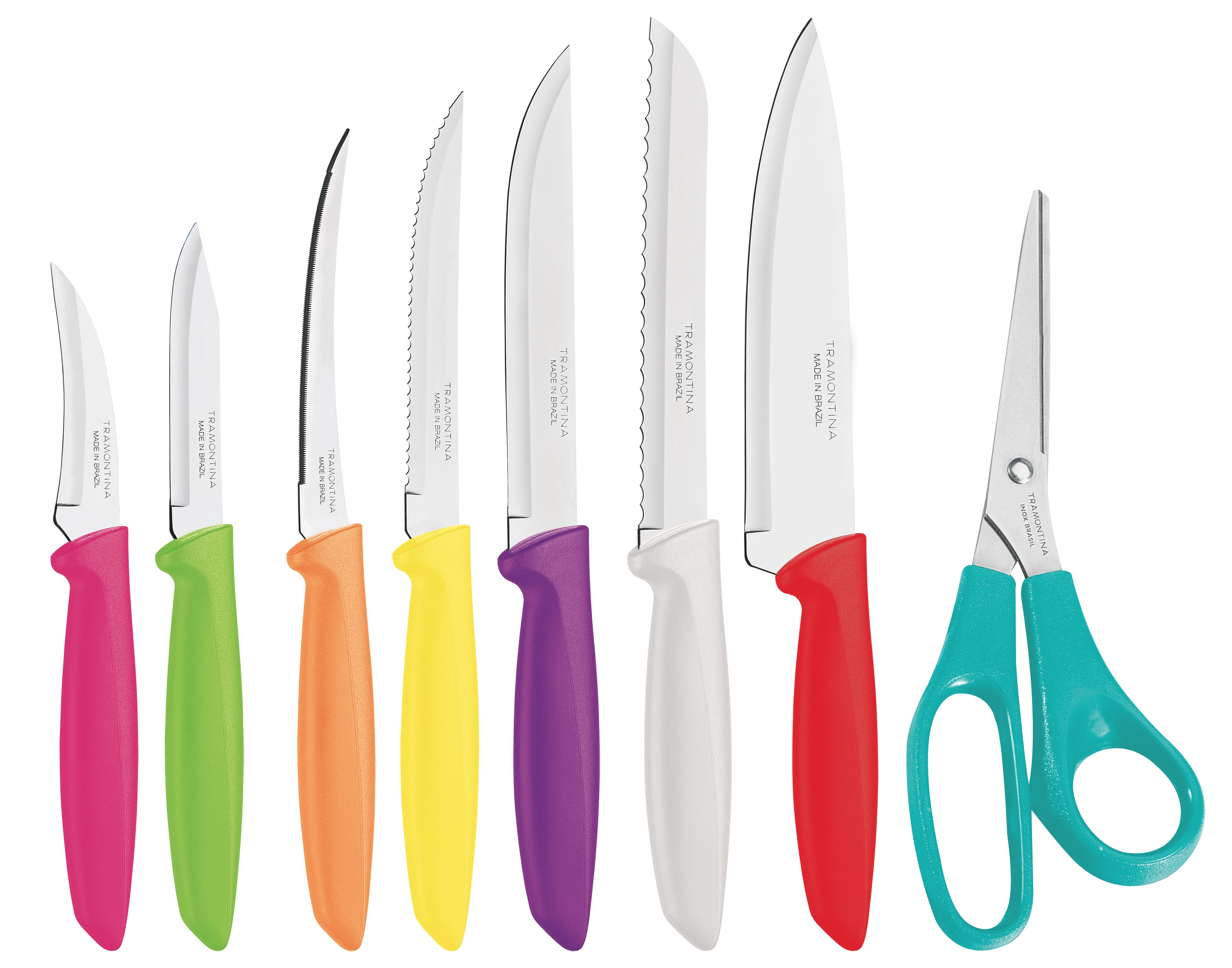 8-Piece Colourful Knives Set