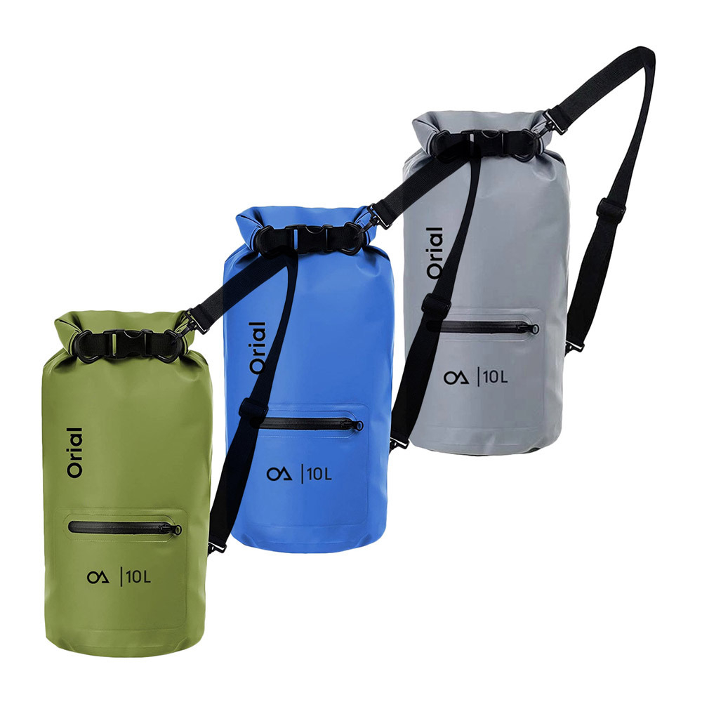 10L Waterproof Drybag with Roll-Top Closure & Strap