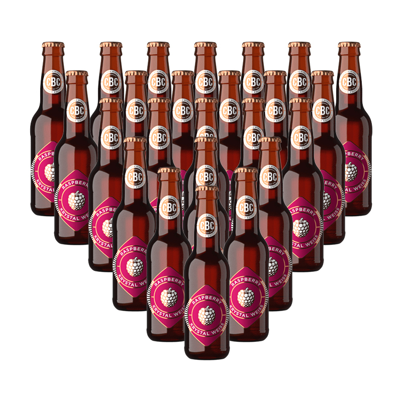 340ml Raspberry Krystal Weiss NRB (R14.12 Per Beer, 24 Beers)
